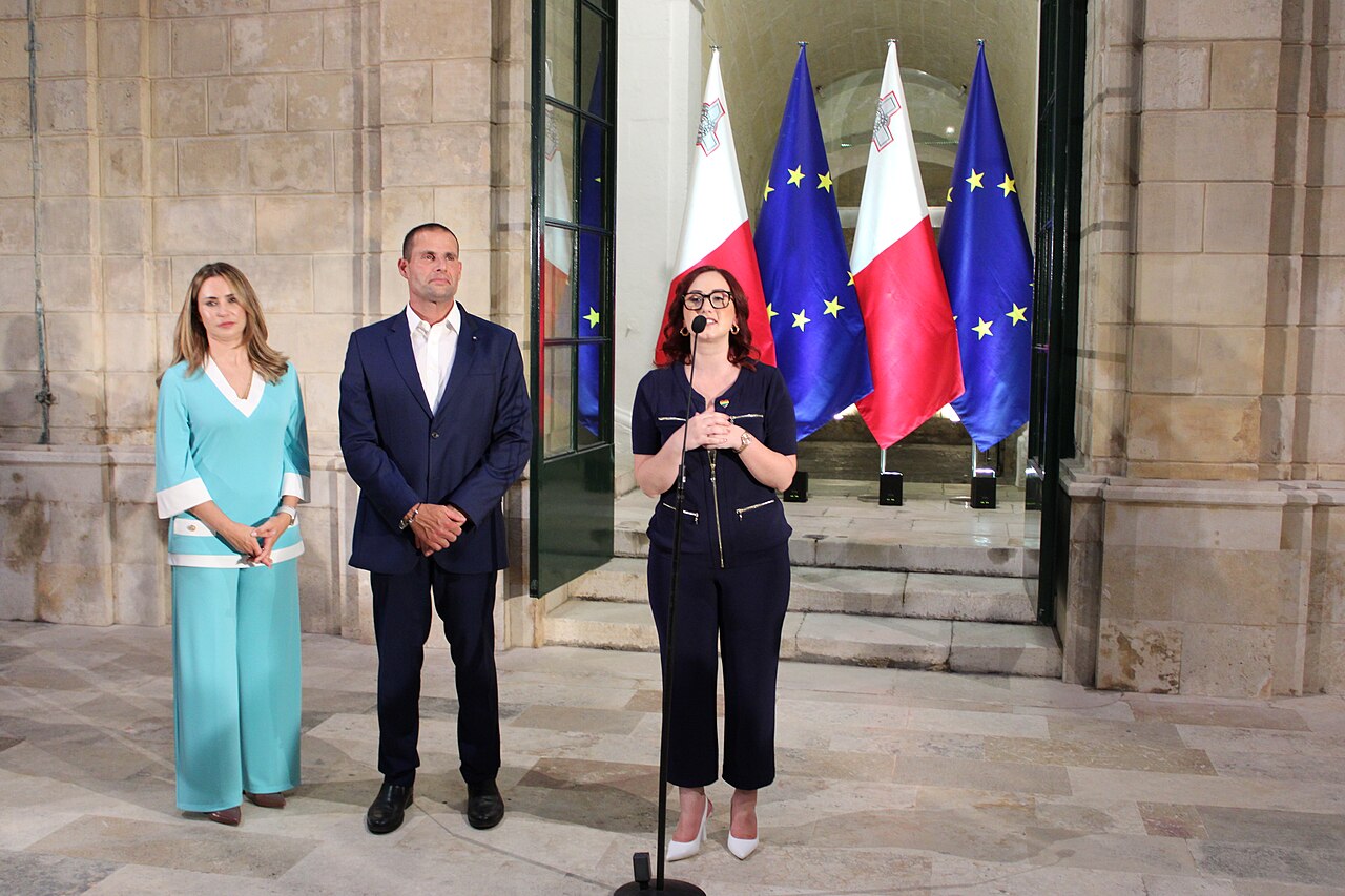 Rebecca Buttigieg, Robert Abela, Lydia Abela · EuroPride 2023