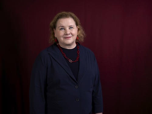 Portrait of Austrian Social Minister Korinna Schumann.